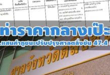 ปรับปรุงศาลตลิ่งชัน บ.แสนคำภูฯ ชนะ 47.4 ล.เท่าราคากลางเป๊ะ คู่เทียบเดิมศาลมีนฯ-พระโขนง