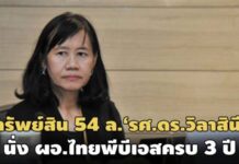 เปิดทรัพย์สิน 54 ล้าน‘รศ.ดร.วิลาสินี’นั่ง ผอ.ไทยพีบีเอสครบ 3 ปี