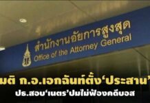 ‘ไพรัช’ไขก๊อก-ก.อ.มติเอกฉันท์ตั้ง‘ประสาน หัตถกรรม’ปธ.สอบ‘เนตร’ปมไม่สั่งฟ้องคดีบอส