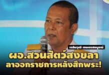 ก่อนบอร์ดฯ สั่งสอบคดีคนเลี้ยงลูกเก้งเผือก! ผอ.สวนสัตว์สงขลา ลาออกราชการหลังสึกพระ