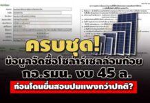 ครบชุด! ไส้ในจัดซื้อโซล่าร์เซลล์อมก๋อย กอ.รมน. 45 ล. ก่อนโดนยื่นสอบแพงกว่าปกติ?