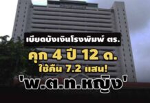 คุก 4 ปี 12 ด.ใช้คืน7.2 แสน! ‘พ.ต.ท.หญิง’ เบียดบังเงินโรงพิมพ์ ตร.