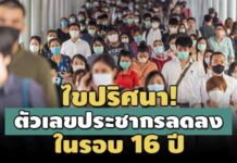 ไขปริศนา! เหตุใดตัวเลขประชากรไทยลดลง 4 แสนรายในรอบ 16 ปี