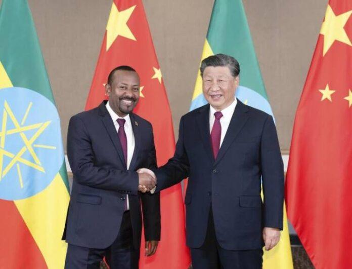 SOUTH AFRICA-JOHANNESBURG-XI JINPING-ETHIOPIA-PM-MEETING