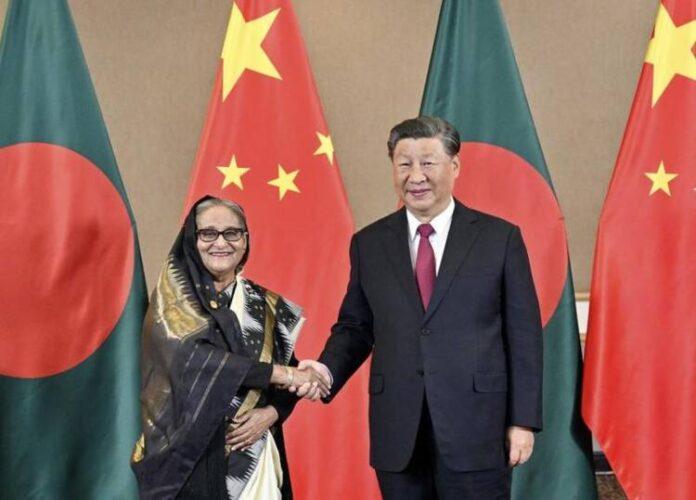 SOUTH AFRICA-JOHANNESBURG-XI JINPING-BANGLADESH-PM-MEETING