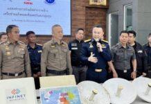 กสทช.เอาจริง ผนึกตร.-ดีเอสไอ ทลายแก๊งคอลเซนเตอร์ ยึดเสาสัญญาณเถื่อนระนอง