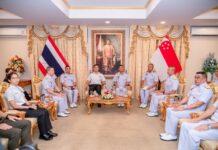 ผบ.ทร.สิงคโปร์ เยี่ยมชม นย. ในโอกาสเดินทางเยือนประเทศไทยอย่างเป็ทางการ ในฐานะแขกของกองทัพเรือ