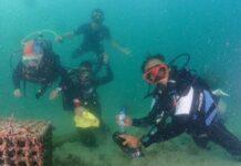 ศรชล.ภาค1 ร่วมกิจกรรมดำน้ำเก็บขยะในทะเลและชายหาดกับนักดำน้ำเพื่อการอนุรักษ์สิ่งแวดล้อมใต้ทะเล