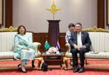 รองนายกรัฐมนตรีและรัฐมนตรีว่าการกระทรวงกลาโหม ให้การต้อนรับ ออท.สาธารณรัฐอิสลามปากีสถาน/ไทย