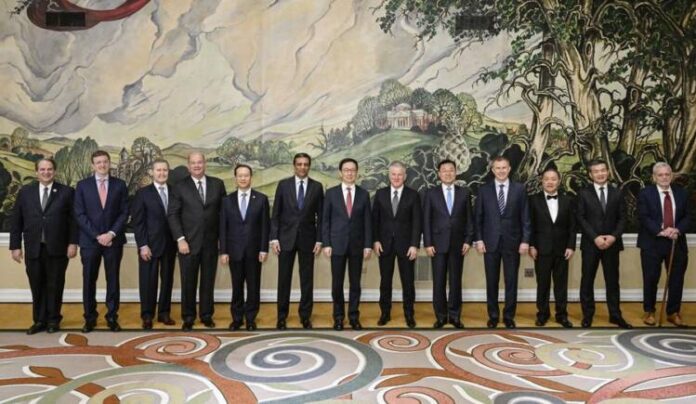 U.S.-WASHINGTON-CHINA-HAN ZHENG-BUSINESS COMMUNITY-MEETING