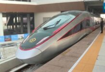 (คลิป) รถไฟความเร็วสูงเซี่ยงไฮ้-ซูโจว-หูโจวเปิดให้บริการแล้ว