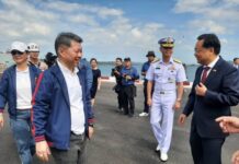 (คลิป) ทูตจีนประจำประเทศไทยฯ ร่วมต้อนรับเรือรบ ‘ฉีจี้กวง-อี้เหมิงซาน’ นายกฯ ผู้สื่อข่าวไทย-จีน ร่วมต้อนรับด้วย