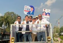 ลุยจริงไม่แผ่ว!! “เอกสิทธิ์ ปวงชนไทย” ลุยหาเสียงตลาดเมืองกาญจน์ หนุน ท่องเที่ยวสกายวอล์คแลนด์มาร์กกระจกใส จุดชมวิวแม่น้ำแคว สูง 360องศา มั่นใจ ปักธงยกจังหวัดชัวร์